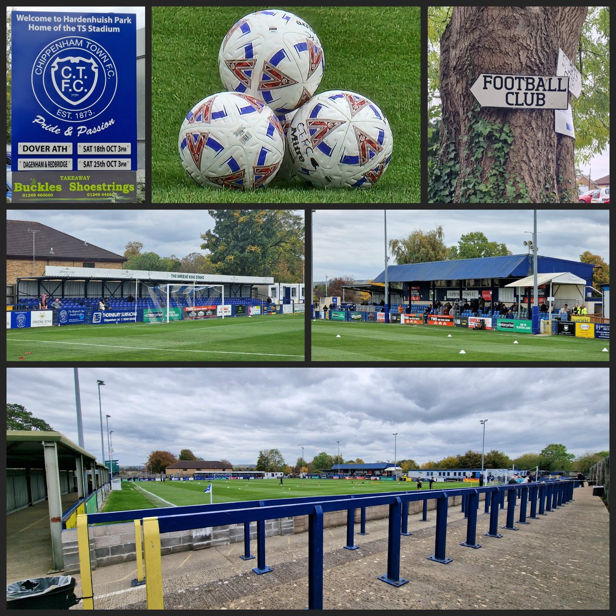 First visit to Hardenhuish Park for the <a href="/NL_Enterprise/">Enterprise National League</a> South game that ended <a href="/ChipTownFC/">Chippenham Town FC</a>(1)1 <a href="/DoverAthletic/">Dover Athletic FC</a>(0)1. Att: 637
The Bluebirds got off to a flying start - but were eventually pegged back by The Whites.
Best wishes to both sides for the season. 
#groundhopping