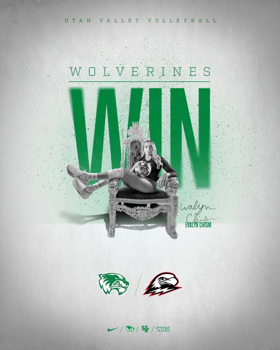 Wolverines sweep Southern Utah for their fifth sweep in WAC play! 
#GoUVU | #ValleyForged
