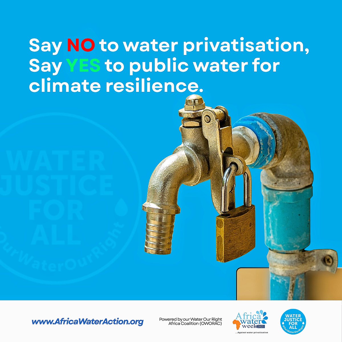 The path to climate resilience is public, not private. Stand for public water!
#OurWaterOurRight #AfricaWeekOfAction2025