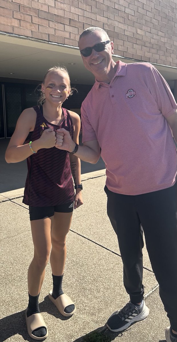 Top Pirate finishers Caden Dillon and Julia Wheeler with Coach Dunn🏴‍☠️once a XC coach…always a XC coach. Southeast Boys and Girls are going to regionals!!!