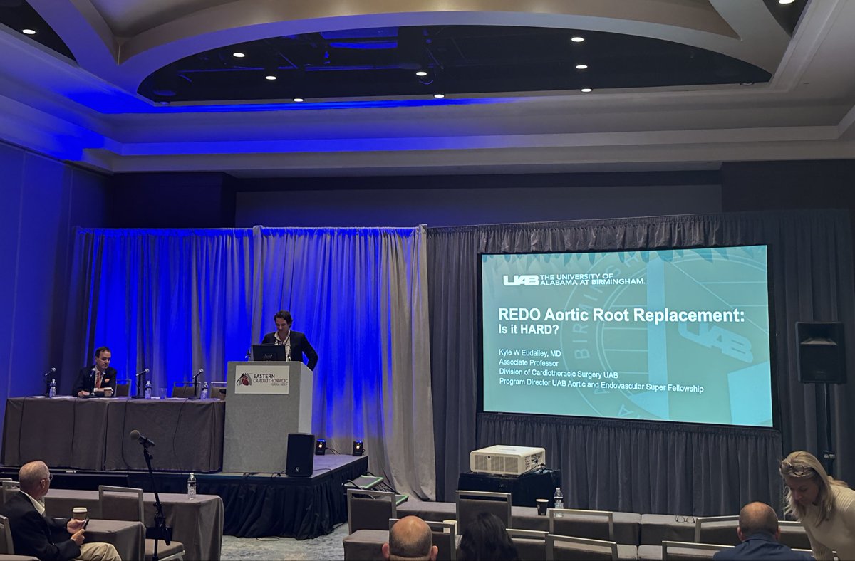 UABCTSResidency's tweet photo. Highlights from #UABCT at #ECTSS2025. Congrats on chairing an excellent program @pannvar and representing @UABCVI so well @KyleEudaileyMD @RobSorabellaMD. Wonderful seeing superstar aortic fellow @sabinjb (now attending at @AtriumSHVI)
#whyUABCT @UABSurgery @ECTSS_CTsurg https://t.co/AfSBNUzf9M