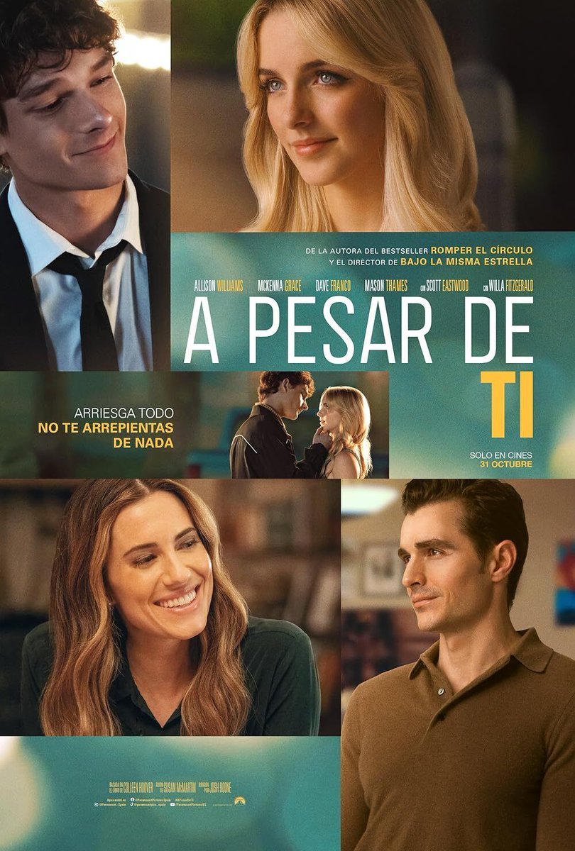 TuSpoilerMx's tweet photo. ¡Entradas para el cine! 🎁💝

🎟️ Tenemos 12 PASES DOBLES para ver #APesarDeTiPelicula el 21 de octubre a las 8 PM en Cinépolis VIP Miyana Polanco y Oasis Coyoacán

✅ Para participar: RT, síguenos y comenta con quién irías 

Solo para 🇲🇽 | @ParamountMexico https://t.co/7sLo0BiFGo
