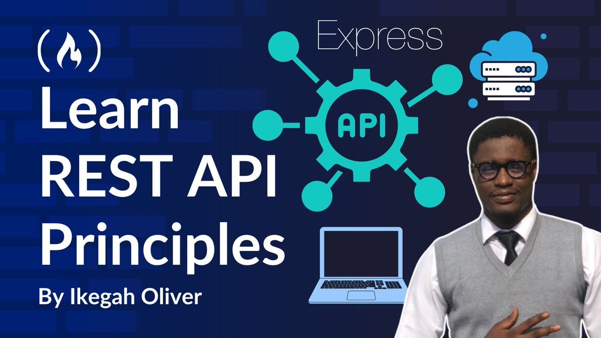 freeCodeCamp's tweet image. When you're building an application, different parts need to communicate - both within the app and with the outside world.
This is made possible by APIs - and REST has become a popular way to architect your APIs.
Here, @KraneOliver teaches you key REST API principles by walking…