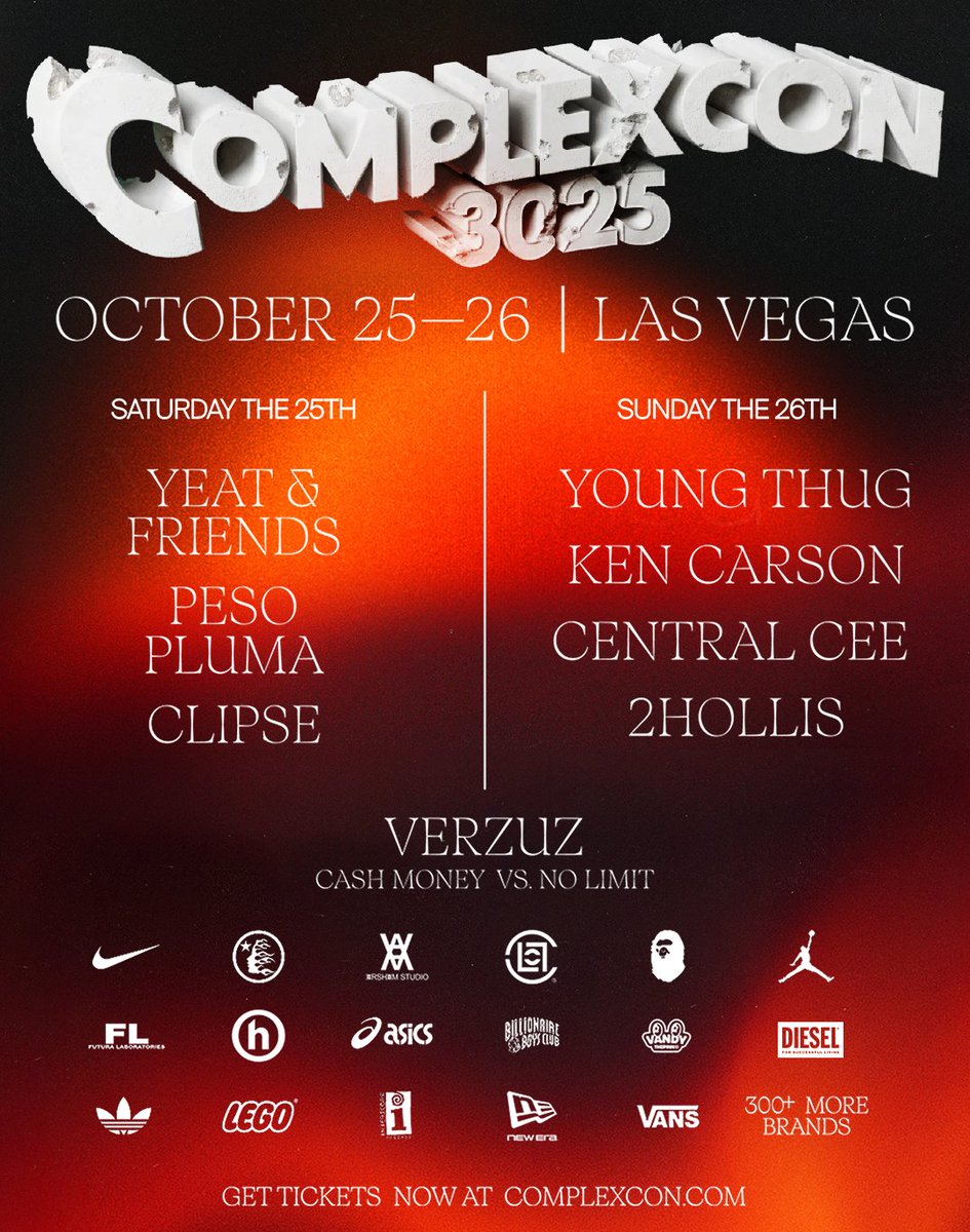 Seven sleeps 'till ComplexCon. 

🎟️: tixr.com/groups/complex…