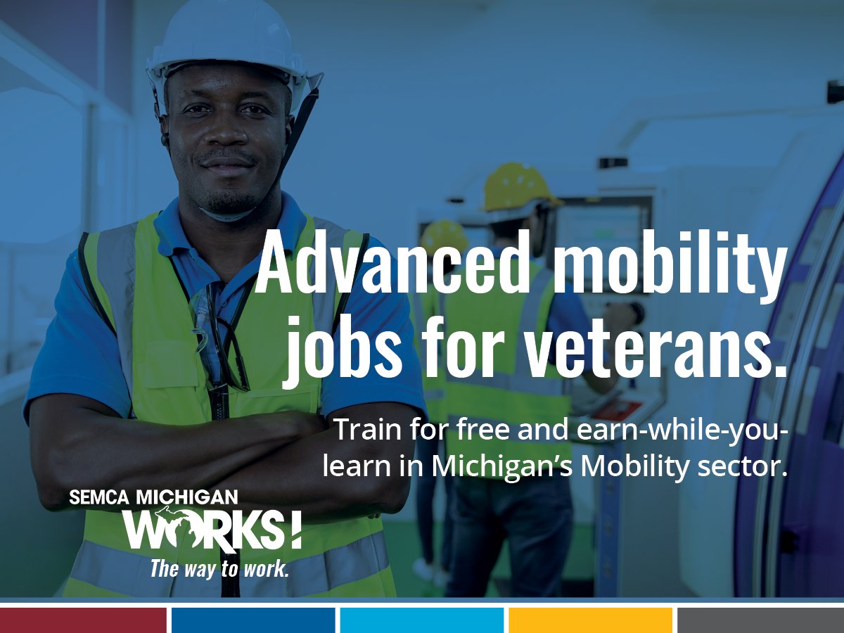 🎖️ #VETERANS: Get FREE training for a career in Advanced Mobility. ⚡🔌

✨ Tuition assistance
✨ Supportive services
✨ Earn while you learn

Use your experience to power the future.

🌐 MiEVJOBS.org
☎️ 800.285.WORKS (9675)

#TheWayToWork
