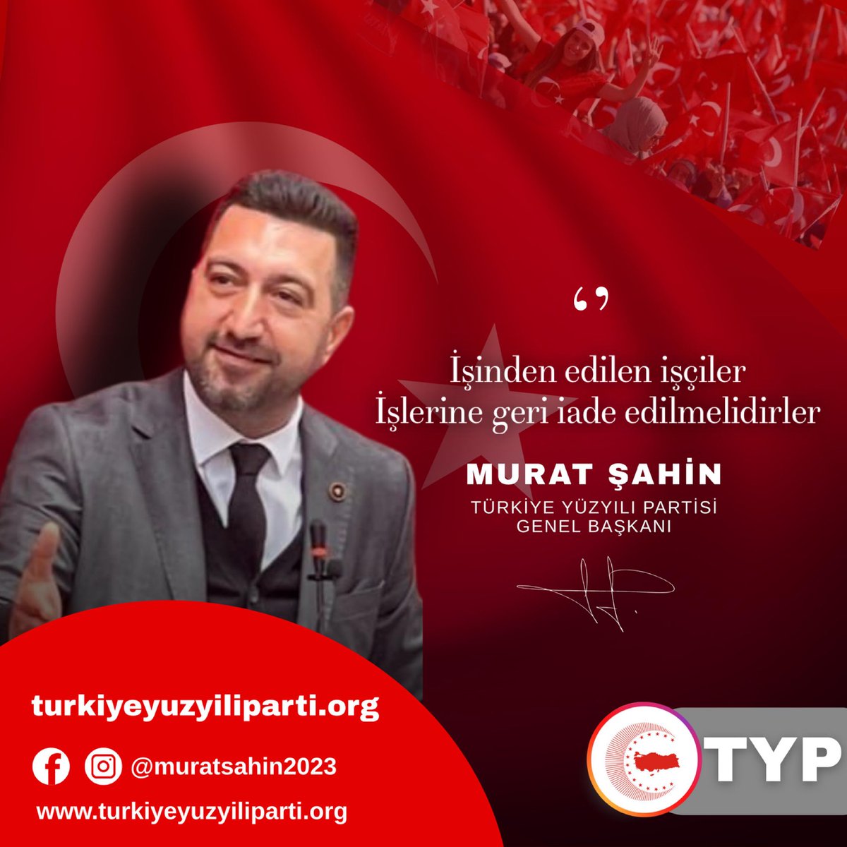Ülkede barış ve kardeşlik havasının estiği şu günlerde yapılması önemli ve öncelikli olan: <a href="/DEMGenelMerkezi/">DEM Parti</a> belediyeleri tarafından işten çıkarılan KÜRT kardeşlerimizin vakit kaybedilmeden işlerine iade edilmesi olmalıdır

#İşçiminEkmeğiniGeriVerDem
#EmekçininHakkıGeriVerilmeli