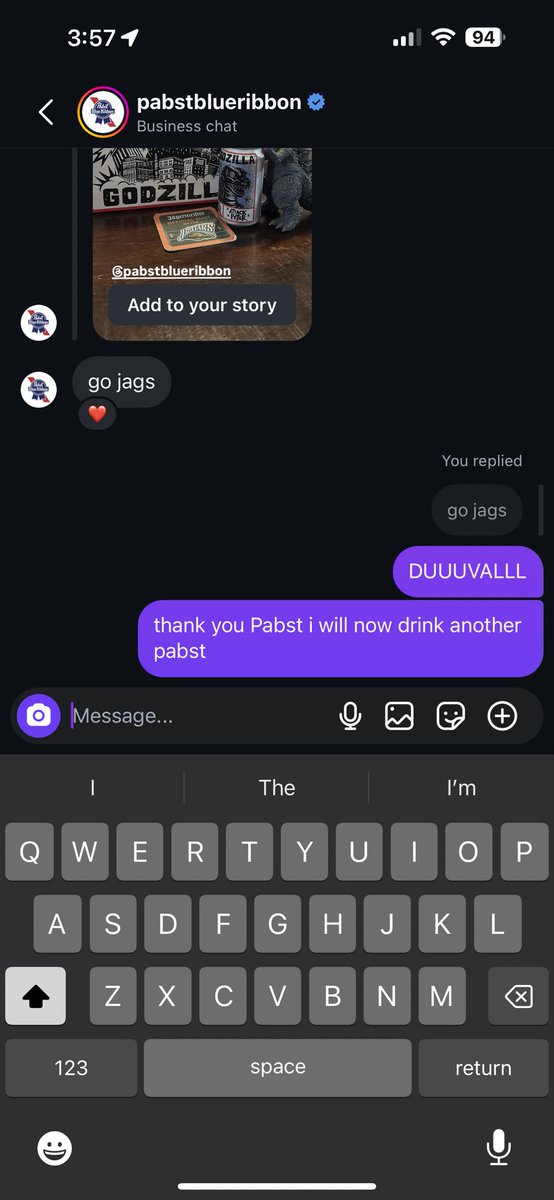 kyle_yerdon's tweet photo. PBR are Jaguar fans confirmed https://t.co/IbbcxRKVpV