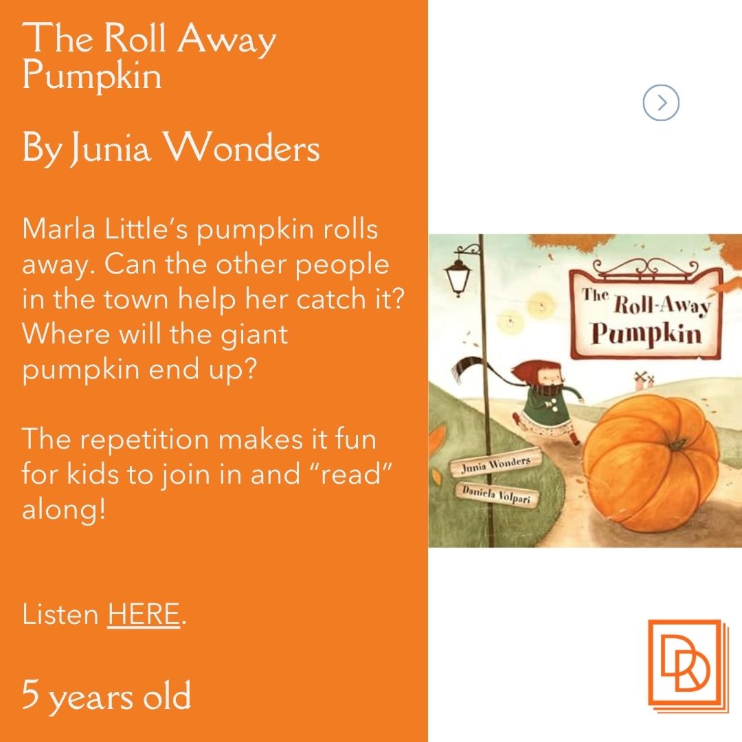 DDReading's tweet image. Prescription for Reading #3 for October 2025! Ages 3-5 years.
This is not a Pumpkin: ow.ly/yexC50XevFr
Pumpkin Trouble: ow.ly/zo8150XevFt
The Roll-Away Pumpkin: ow.ly/yA0s50XevFq
Learn more at: ow.ly/YxoT50XevFp
#booksforkids #books #parenting #kids