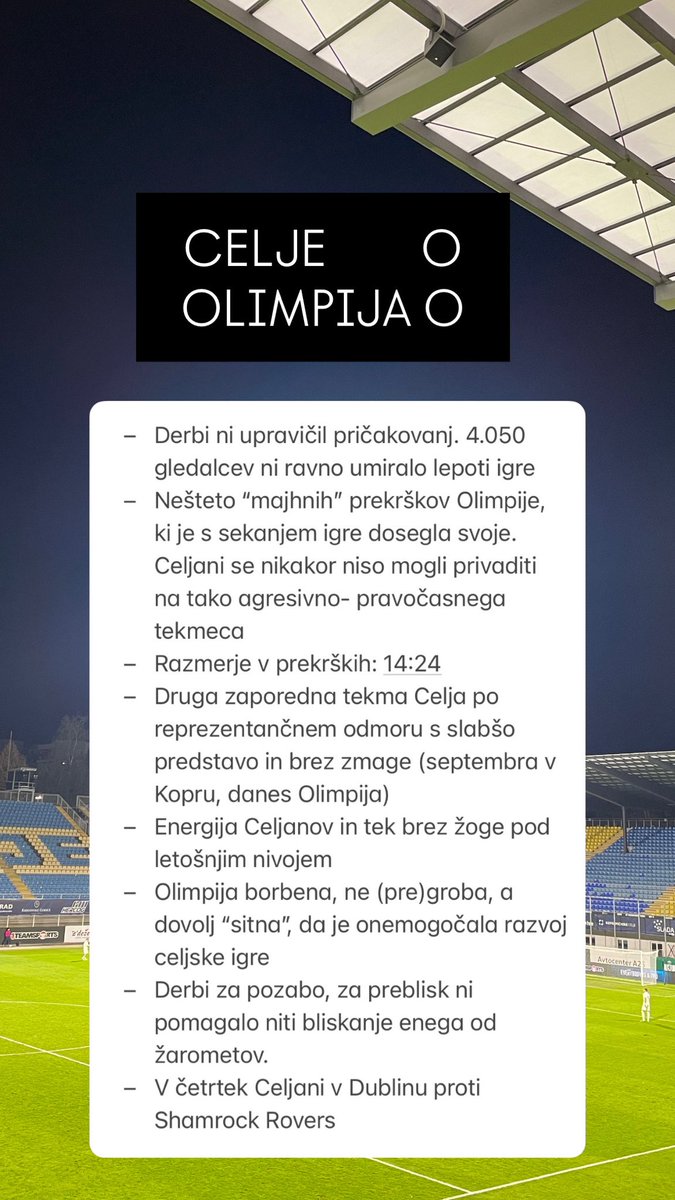 Veliko pričakovali eni in drugi. 

Dobili pa 0:0