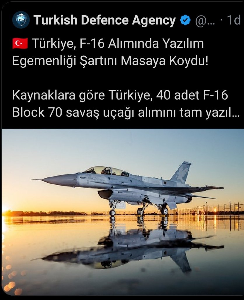 تركيا تطلب من USA طائرات F16 لكن مع كامل السوفتوير الذي يسمح للبائع بتعطيلها متى شاء وربما ايضاً لنسخ البرنامج واستخدامه في طائرات  KAAN التركية.
السعودية تطلب F35 لكن مع المقدرات الكاملة التي تمنح فقط لاسراييل في نسخ الحديثة للطائرة.