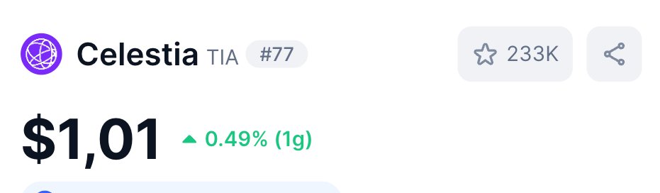 modüler tarafında yeni bir stable coin çıkarmışlar😏

$TIA