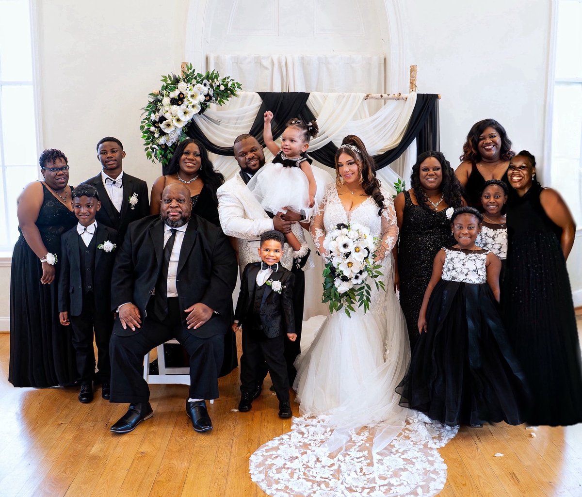 Absolutely LOVE our family portrait!!!
Our oldest son’s wedding!!! 
BLESSED is an understatement!!!
#GodIsMarvelous 
‼️‼️🙌🏾🙌🏾🔥🔥❤️❤️