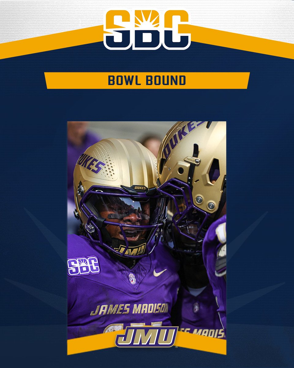 Sun Belt (@sunbelt) on Twitter photo ๐๐ข๐ช๐ ๐๐ข๐จ๐ก๐.
<a href="/JMUFootball/">JMU Football</a> clinches bowl eligibility with dominant Royal Rivalry victory. โ๏ธ๐ ๐๐ข๐ช๐ ๐๐ข๐จ๐ก๐.
<a href="/JMUFootball/">JMU Football</a> clinches bowl eligibility with dominant Royal Rivalry victory. โ๏ธ๐