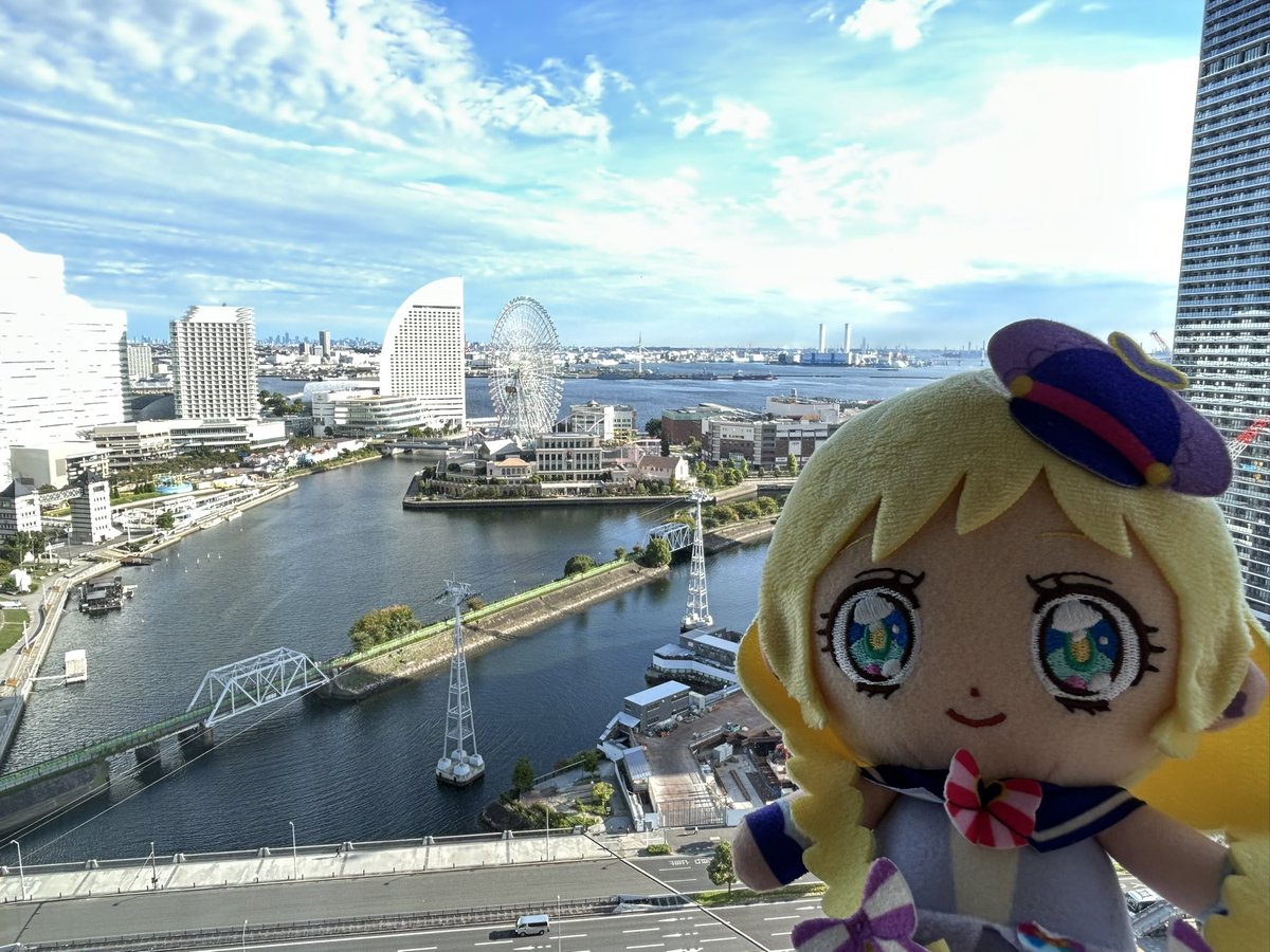 おはようございます！🙌
ホテルからの景色、
昨日のライブ会場が良く見えます✨