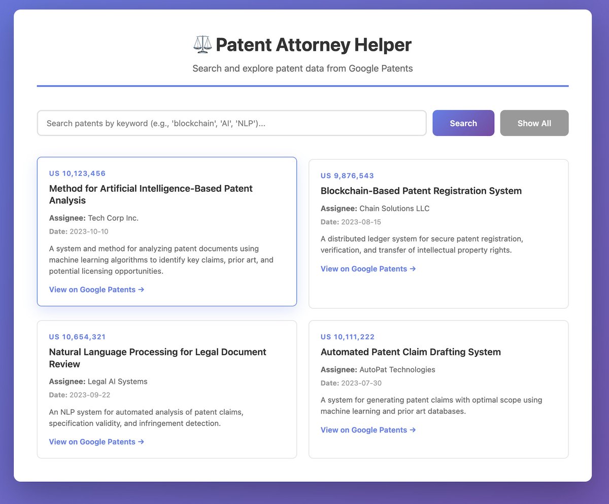 mypatents's tweet image. Working on a AI priort search tool for the #BELLE AI Hackathon with
@Test_Sprite