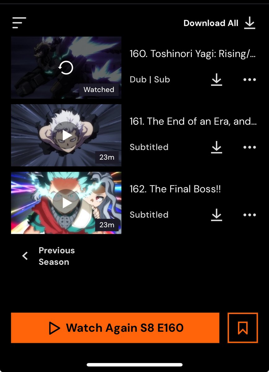 is it just me or is the dub only out for the first ep..? 😭