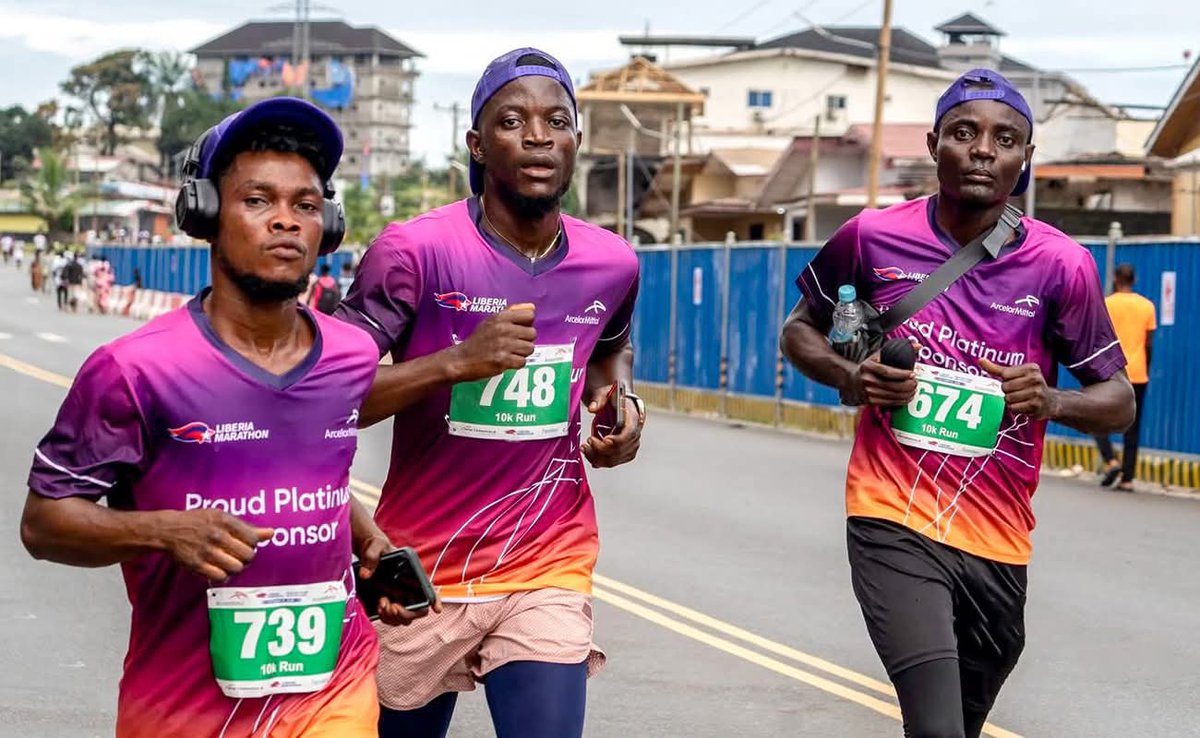 This year ArcelorMittal Liberia embodied the spirit of the Marathon, and put on a masterclass in community building. AML transported nearly 200 team members to Montserrado for the 10K race, and CEO Michiel Van Der Merwe along with senior management joined them on the course!