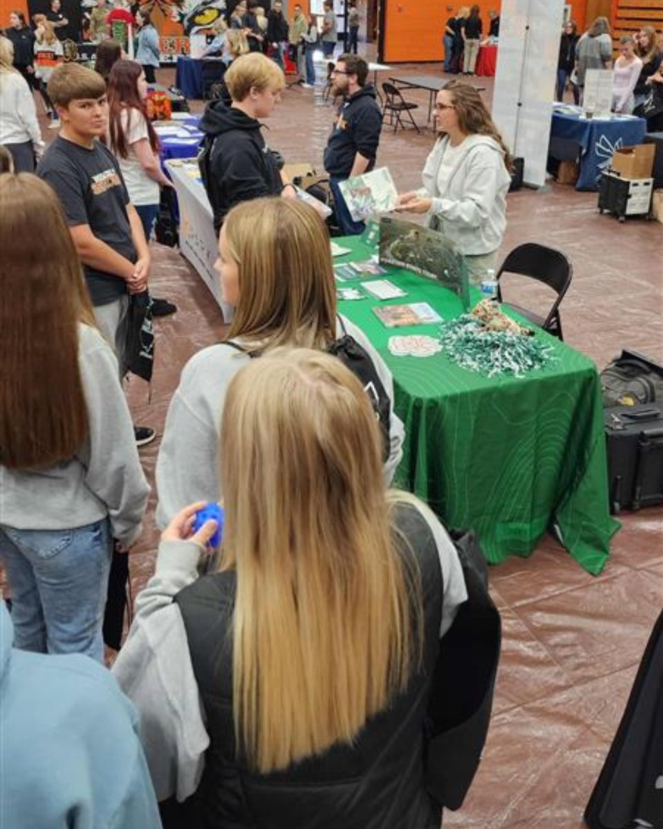 Regional Recruiter Morgan Taylor got to talk to high school students seeking their next steps at the Pike County College Fair yesterday, hosted by Waverly City Schools.
