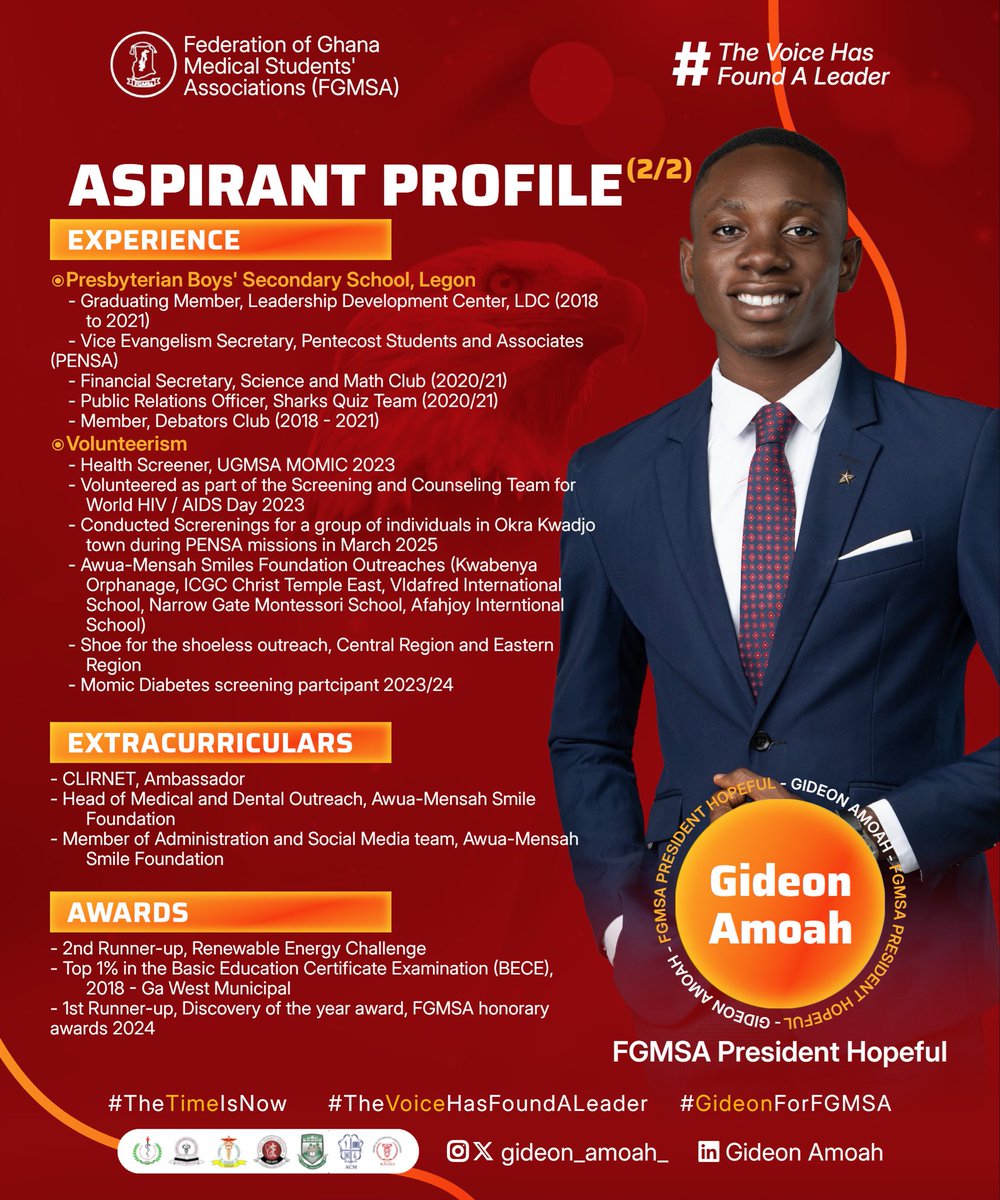 Proven leadership. Tested experience. Ready to serve.
#TheVoiceHasFoundALeader