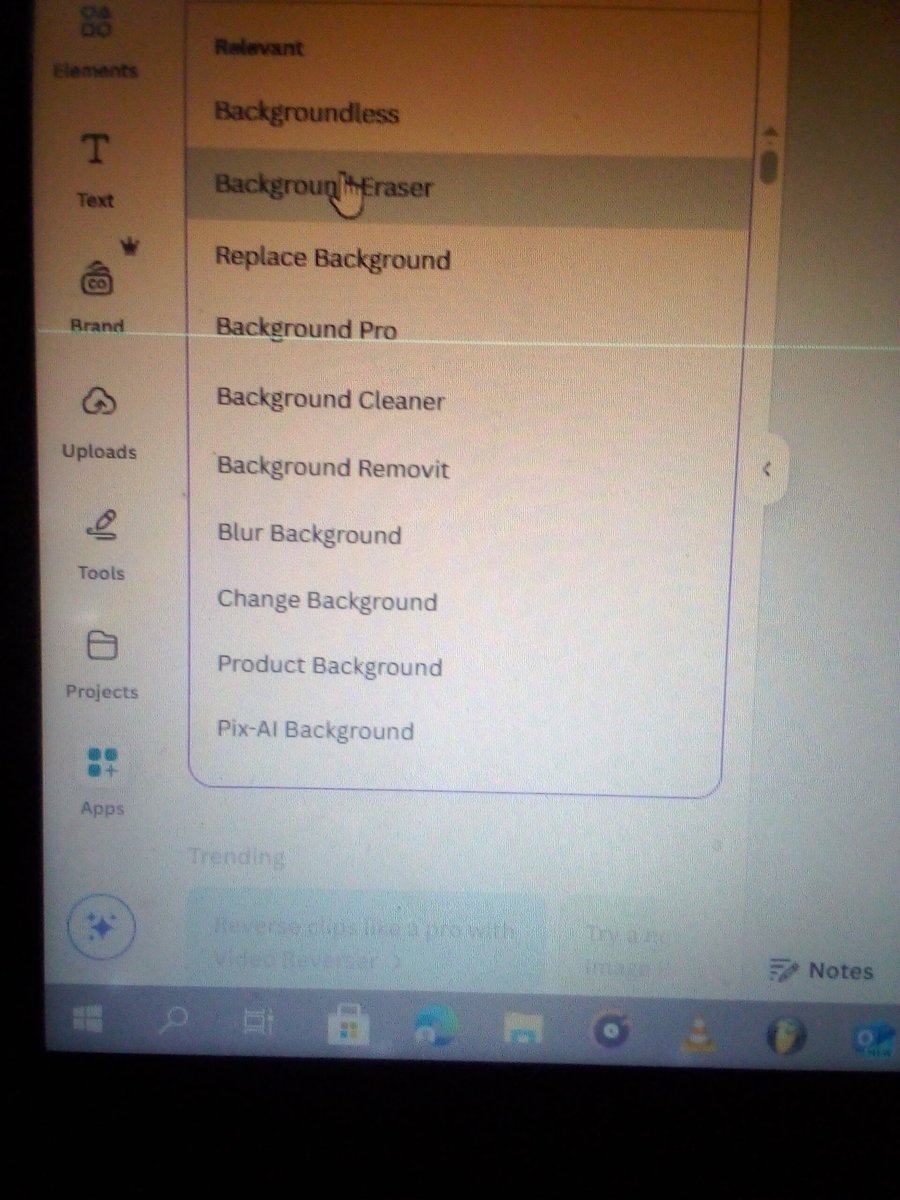 mmoyinn's tweet image. On the left side of the app, scroll through the icons. Click on "Apps," and a search bar will appear. Type "Background Remover" and click on it to upload the pictures.
You are welcome 🫂