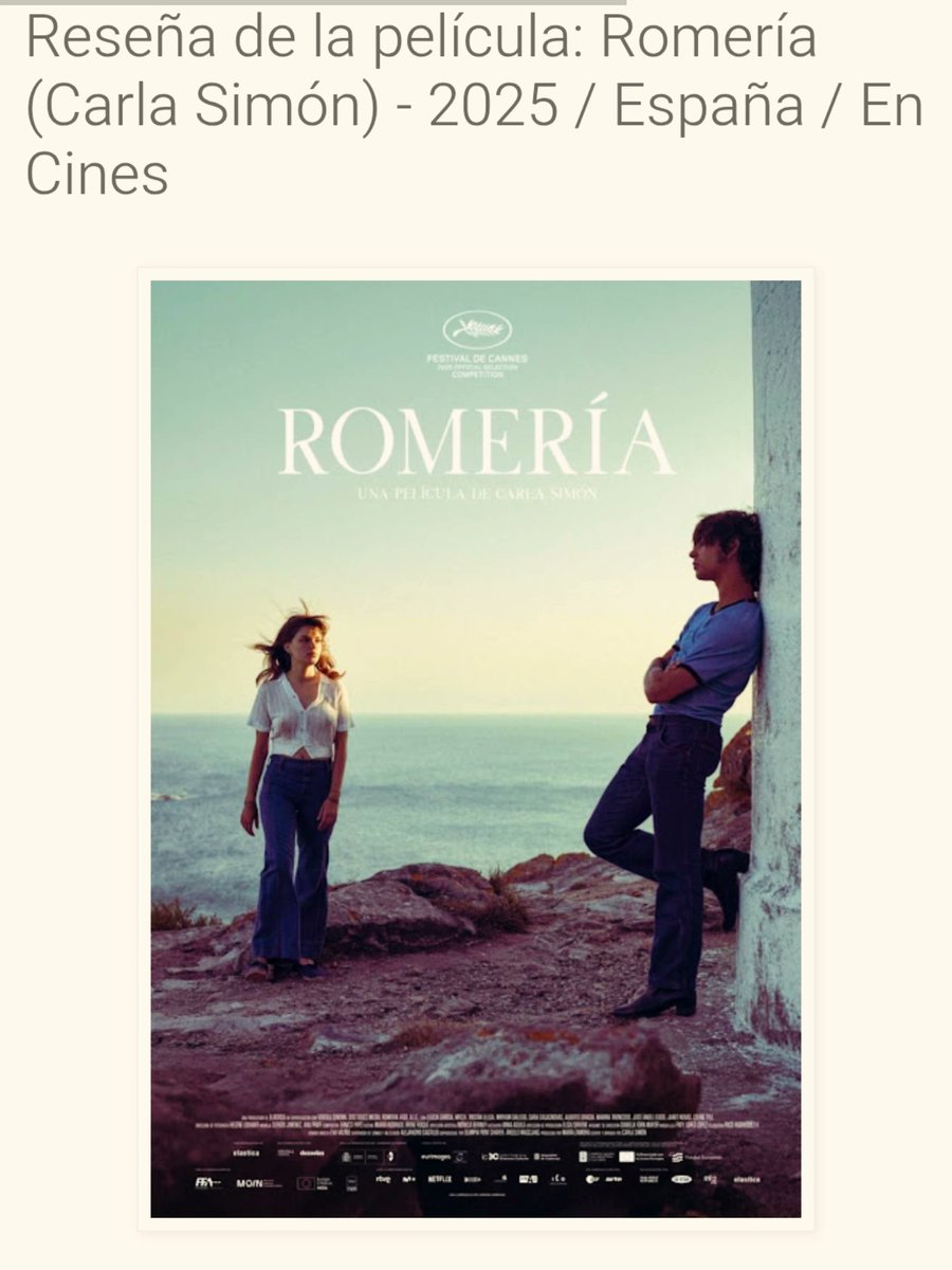 A.S.B Virtual Info: Reseña de la película: Romería (Carla Simón) - 2025 / España / En Cines

asbvirtualinfo.blogspot.com/2025/10/Resena…
Link👆

#Romería #CarlaSimón #CineEspañol #España #Cannes2025 #Familia #Sida #Adolescencia #Reseña