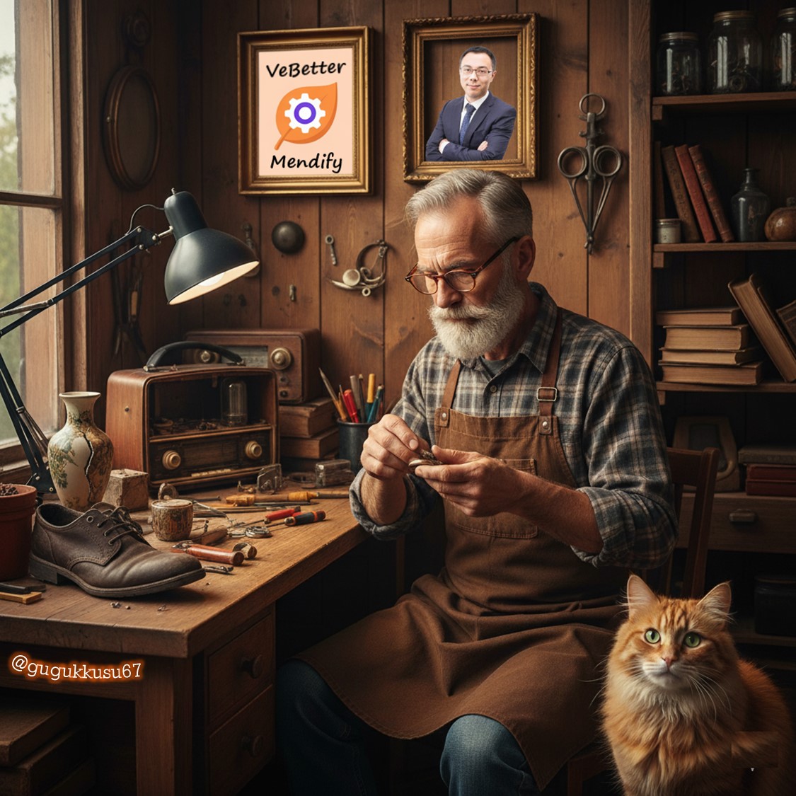 gugukkusu67's tweet image. Reviving old items mends both objects and souls. Repair strongly supports mental well-being. Explore and support Mendify. Earn rewards and invest in your mental health.
@mendify_me #VeBetterDAO #VeFam #RepairDontReplace  #PsychologicalWellBeing