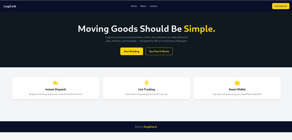 EdwrdKiNG's tweet image. The First Line of Code

Started LogiLink today :: a logistics platform built for Africa’s movement challenges.Because fintech moves money, but who’s building the systems that move goods?#BuildInPublic #ReactDev #KingStudio”