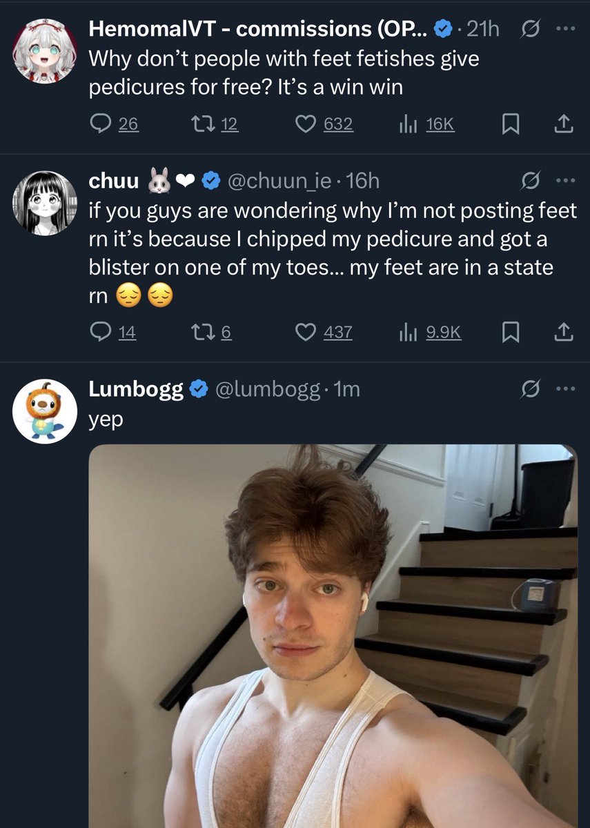 literally only sexual posts on my feed this shit is so annoying