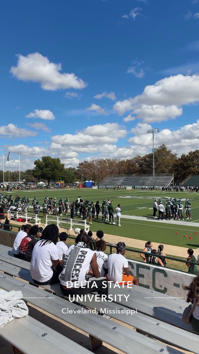 JacobJones144's tweet photo. Had a great time at delta state. Thank you @CoachWadeCannon for the invite!!
@CoachCalcagni 
@SelmesJoshua 
@MSJUCOREPORT https://t.co/s9zRgjdsgy