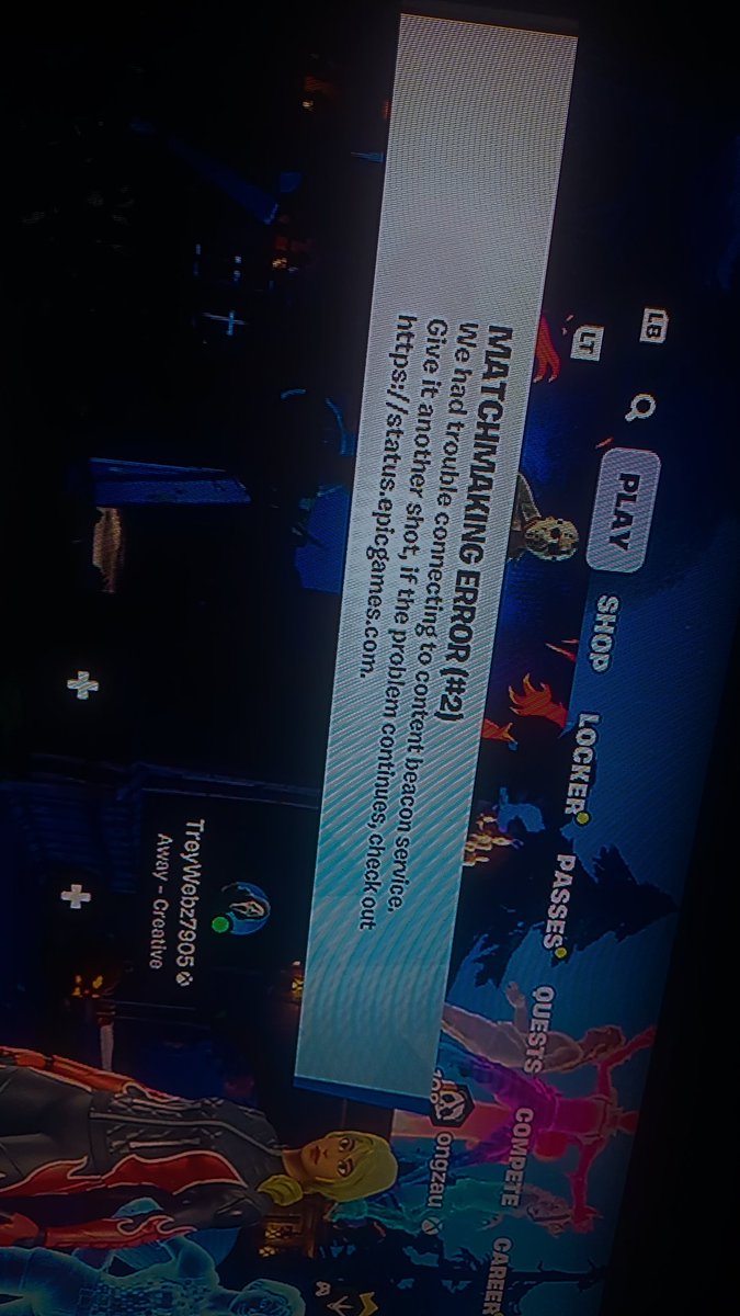 wtfzau's tweet photo. @FortniteStatus please fix your game https://t.co/62i6H6TiE5