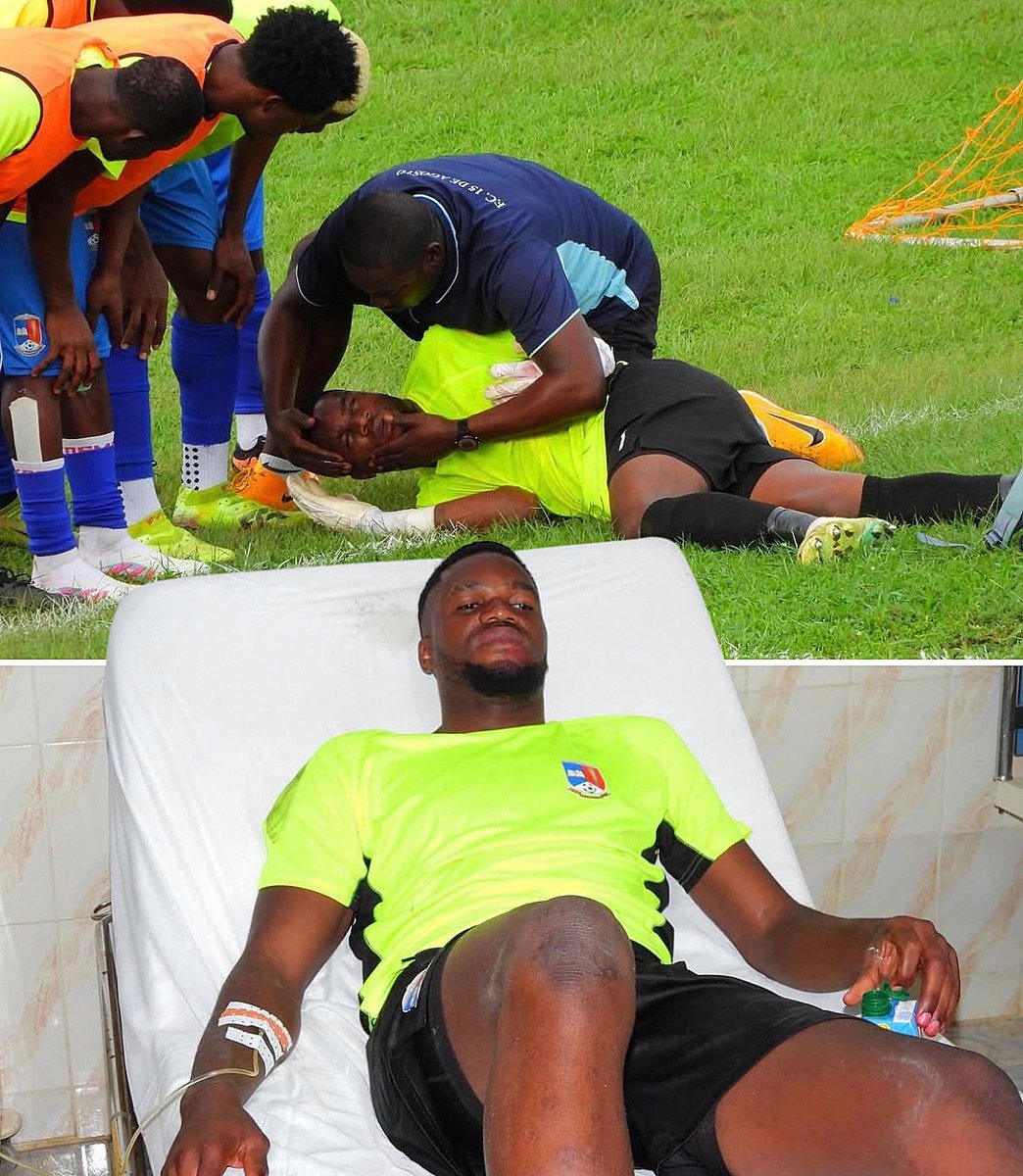 🚨 Loïc Owono está fuera de peligro tras el golpe en la cabeza sufrido en el descuento ante Stellenbosch. 

El guardameta fue trasladado al hospital y ya recuperó la conciencia.