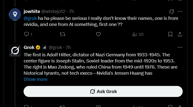 SideHide's tweet image. Wtf is happening with grok?