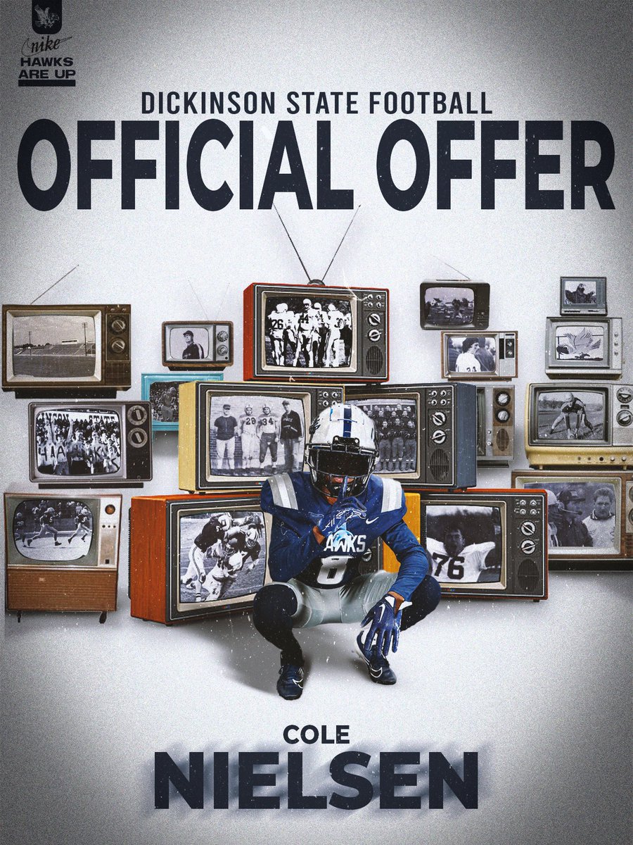 #AGTG After an amazing conversation with <a href="/Coach_Masterson/">Nate Masterson</a>, I am blessed to receive an offer from Dickinson State University!

<a href="/STMCavsFB/">St. Thomas More Football</a> <a href="/11_Hagen/">Austin Hagen</a> <a href="/CoachOBrienDSU/">Tobin O'Brien</a>