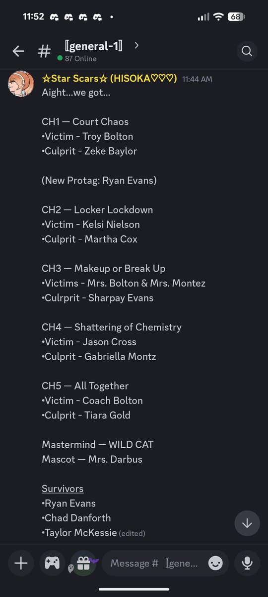 Fangan spoilers, sorry, Highschool Musical the Fangan is leaked