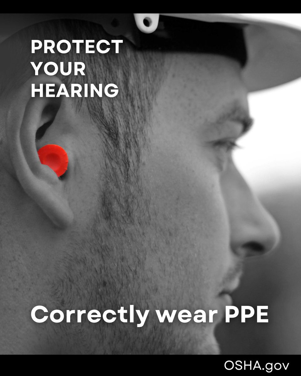 IUOE148's tweet image. You don&apos;t get a second chance to protect your hearing, wear your ear plugs or hearing protection every time. #WorkSafe