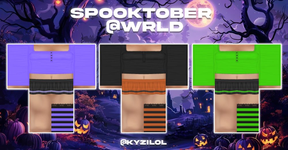 kyzirblx's tweet image. 🎃 Spooktober @ WRLD 🎃
join the group! roblox.com/communities/33…
#Roblox #RobloxDev #RobloxDesigner #RobloxClothing
#Halloween2025