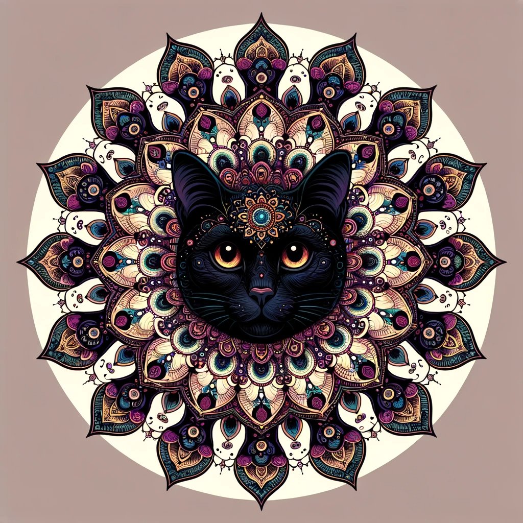 uranai_kuroneko's tweet image. 開運・魔除けの #黒猫マンダラ です。

#黒猫教 はマンダラへの祈りから始まります。
本日も投稿をご覧いただき、まことにありがとうございます。

いいねとRT で今日のあなたをお守りします🐈‍⬛

#開運 #金運 #恋愛運
#幸運 #引き寄せ