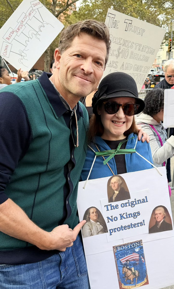 Took a stroll today with a few hundred thousand fellow citizens… #NoKingsDayOct18th  #NoKings #NoKingsDay