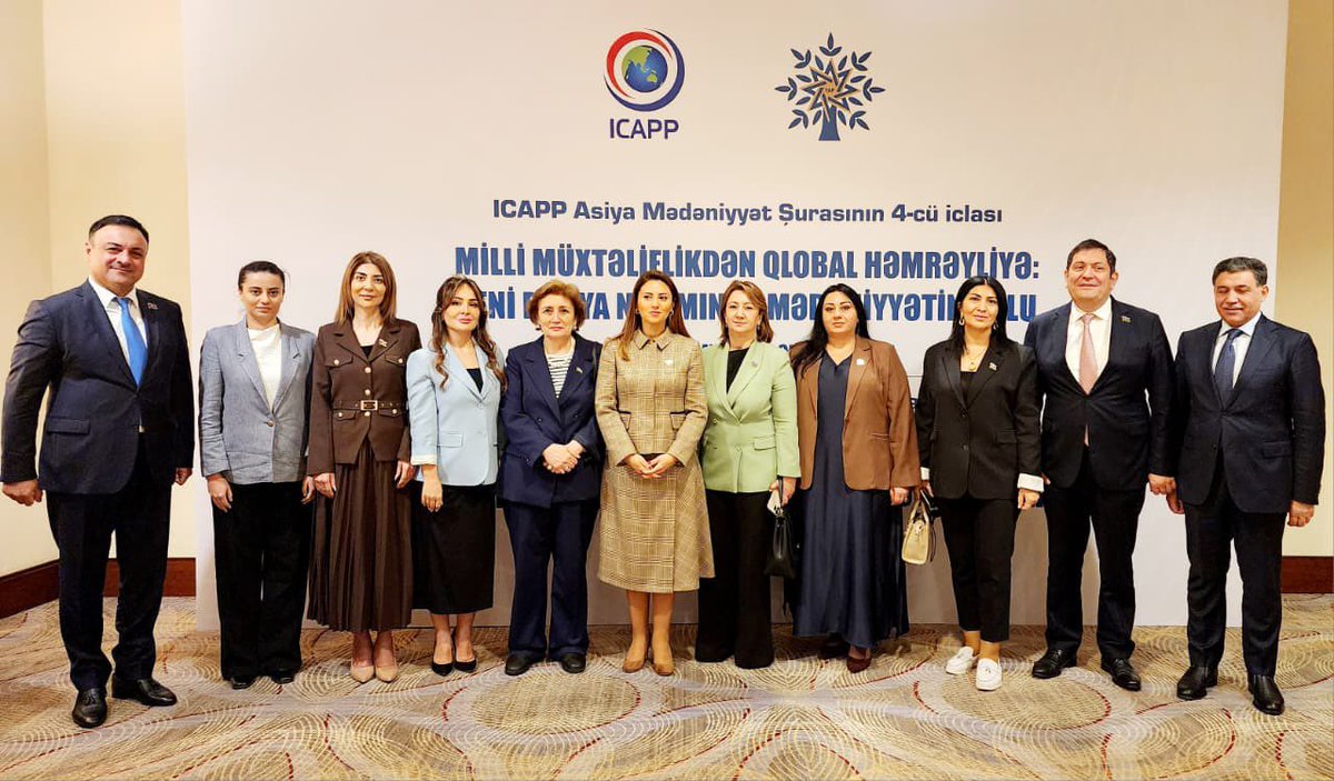XasayevaS's tweet photo. Oktyabrın 17-də Yeni Azərbaycan Partiyasının ev sahibliyi ilə Asiya Siyasi Partiyaları Beynəlxalq Konfransı (#ICAPP) Daimi Komitəsinin 44-cü və ICAPP Asiya Mədəniyyət Şurasının 4-cü iclaslarında iştirak etdik.
#YAP https://t.co/tiZiIg9bD9