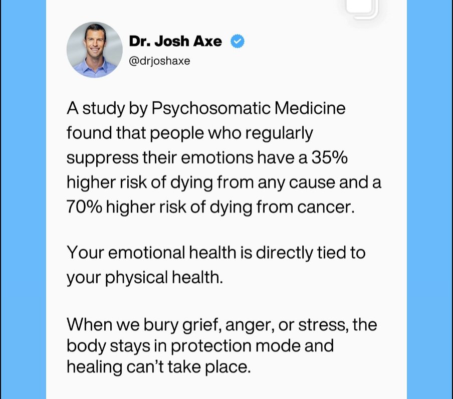 You can do all the diets, methods, and modalities, but if you dont change your mindset and heal your trauma, you will rarely heal, and if you do, it most likely won't last. 

My gf works at a holistic cancer clinic where they do it all. The one thing I have heard is those who