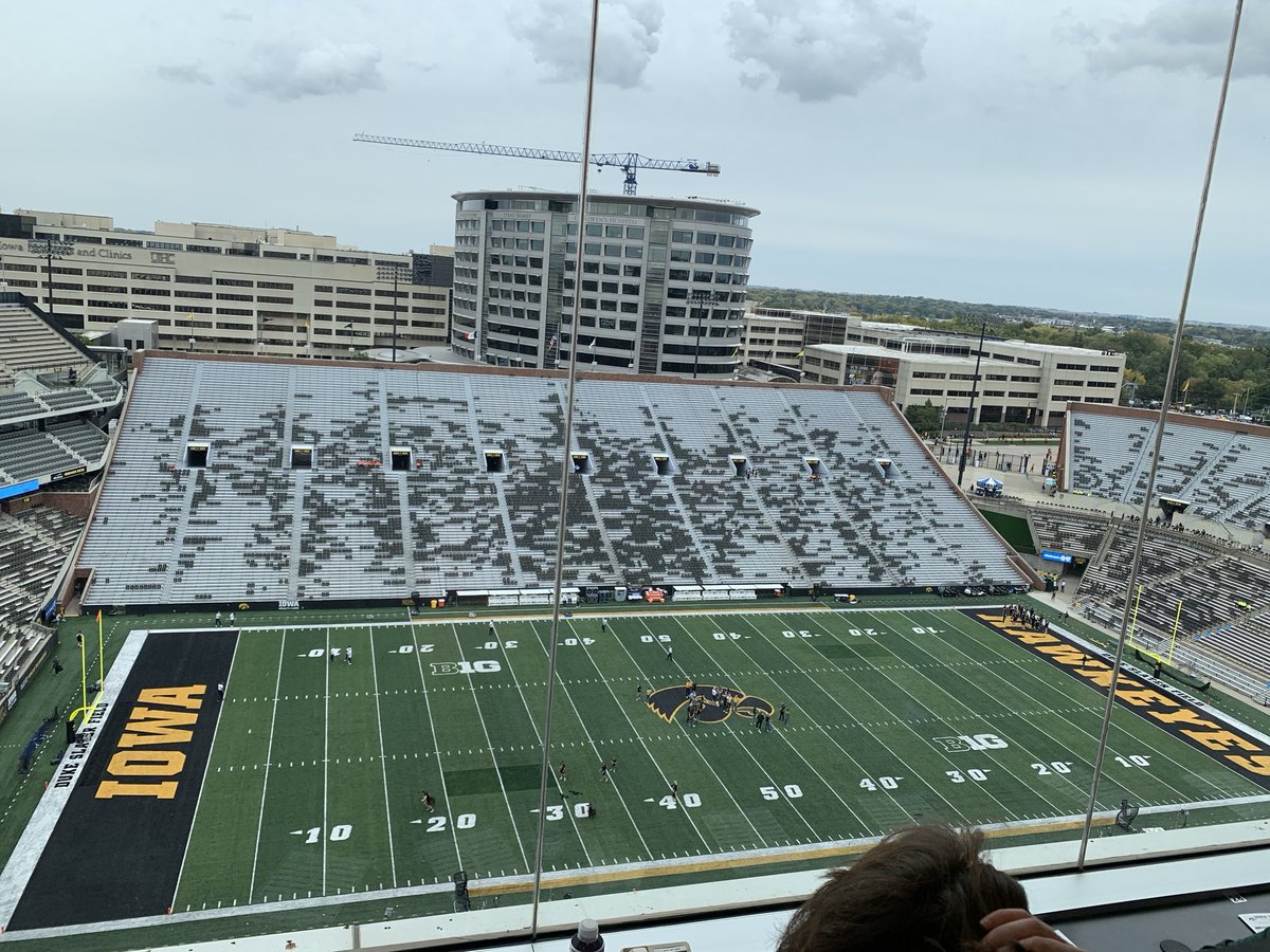 Iowa fans not NEARLY done tailgating prior to facing Penn State at Kinnick Stadium later today …