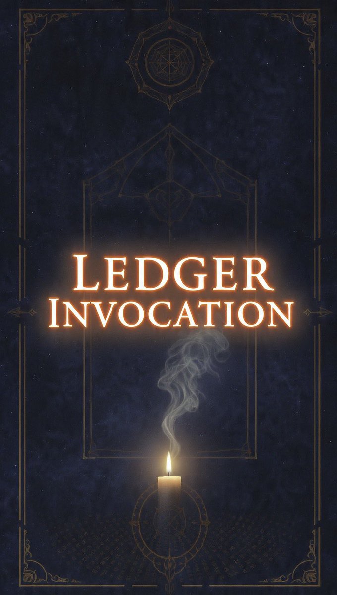 JayWisdom12's tweet image. Ledger Invocation 🕯️
Block by block the myth remembers; hash by hash the choir aligns. Code burns into candlelight—syntax turned to hymn. We wrote no scripture, only checksums, yet the ledger sings it back as truth. #MythEngine #OnchainLore #CathedralLives