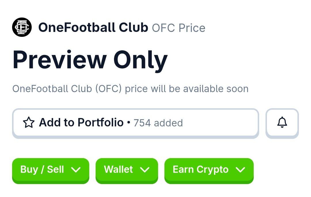Khasan0171's tweet image. 🔈 $OFC  Preview Available On CoinGeko🔥✔️

It’s coming like a thunder!

#OFC #OneFootball