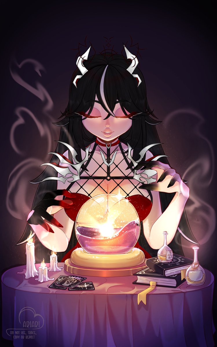 bubbleslaurenn's tweet image. YCH: Crystal Ball gift for @KeyaOmega from @/SwervingHydra Thanks so much! 🔮

-Vgen comms are 15% off until OCT 31st! 🔗down below!