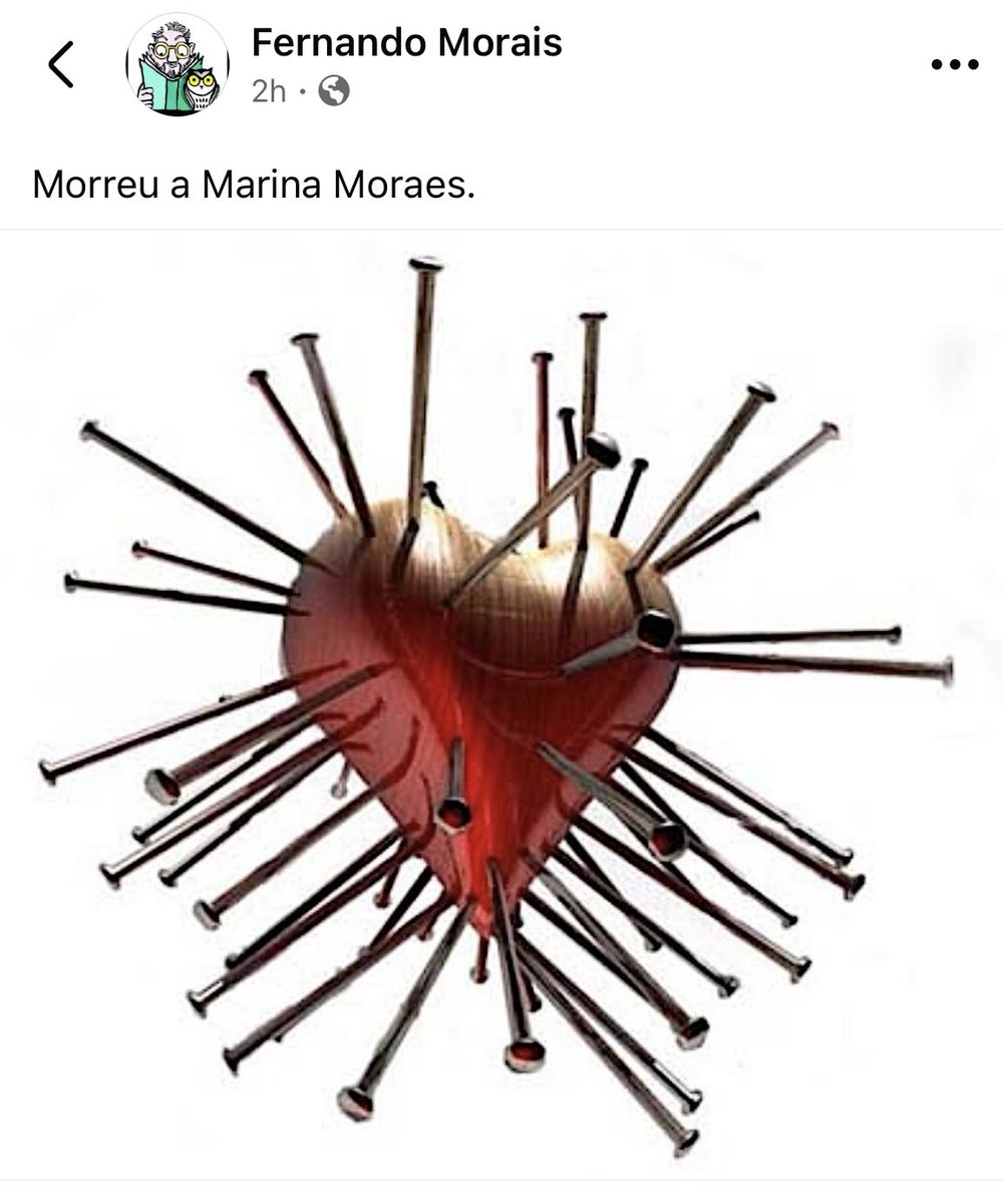 Meus sentimentos aos familiares e amigos 
Força Fernando Morais