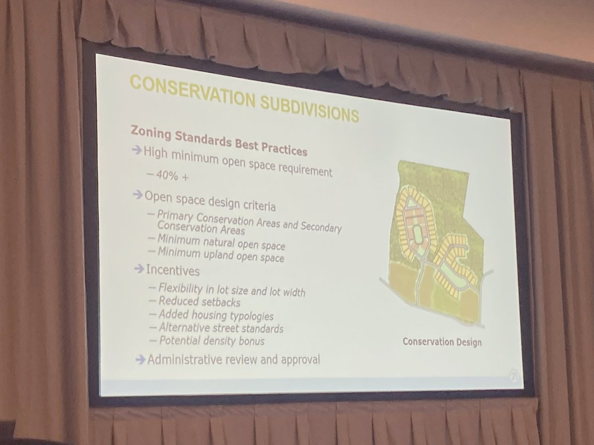 Joined Brooke Massa from the NCWRC and Julie Youngman from SELC presenting on the need and benefits of conservation planning and design in the fast growing Carolinas at the joint NC/SC American Planning Association  Conference in Charlotte this week. #conservation #planning
