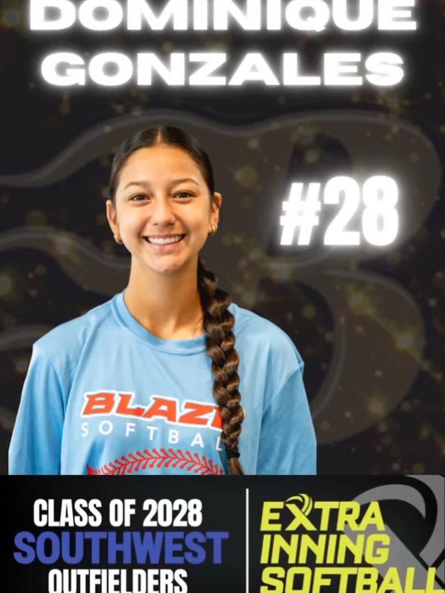 Honored to be ranked #28 in the Southwest Region by @extrainningsoftball! Thankful for all the people who continue to push me, believe in me, and help me grow on and off the field. Grateful for every opportunity God has blessed me with — and this is just the beginning! 🙏🏽
