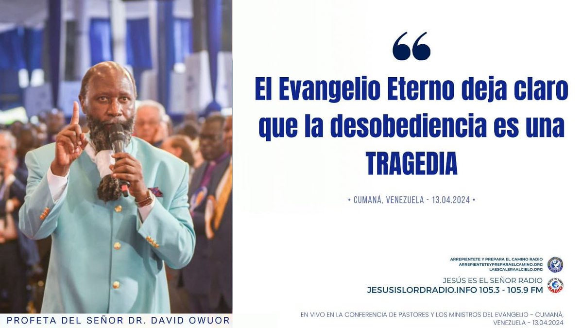 #AwesomeBloodOfJesus

DESOBEDECER LAS ORDENES DEL SEÑOR ES TRÁGICO