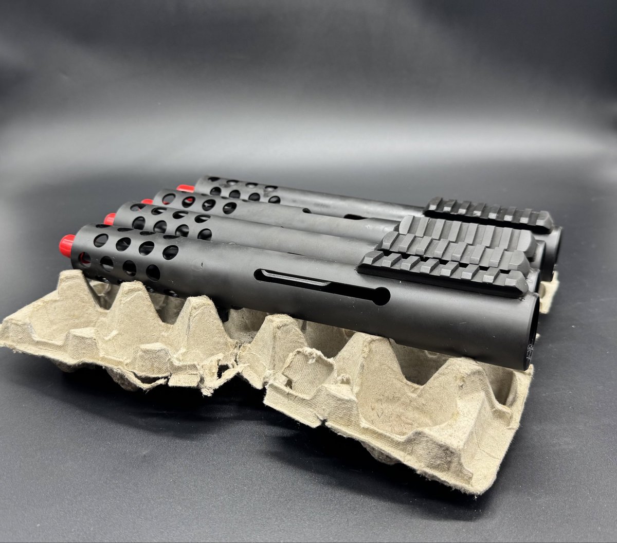 RevisionArms1's tweet photo. We’ve got four uppers ready to ship. Send our team an email at sales@revisionarms.com 
Once I get back from vacation I’ll finish this stack 😎 Oh and FCG kits are back in stock. https://t.co/Bkm4G8mudA