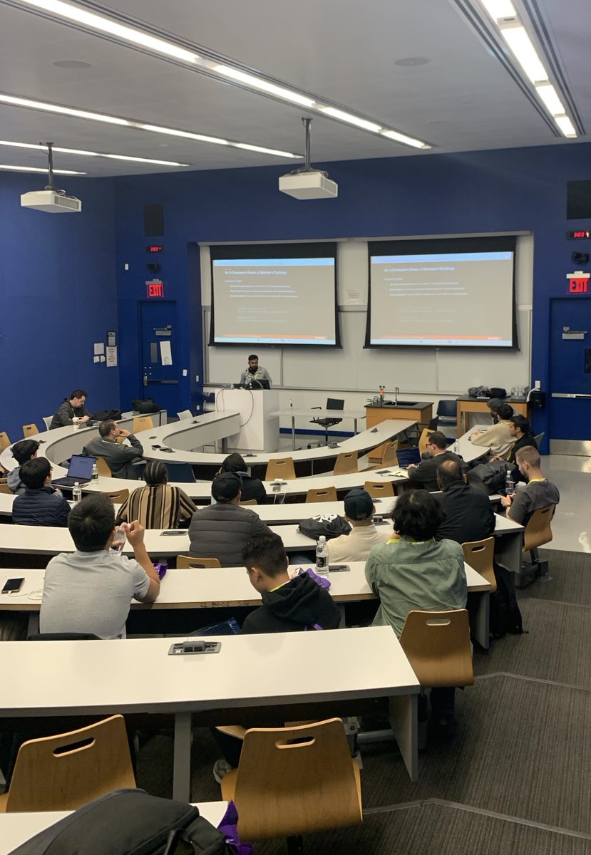 BSidesNYC's tweet photo. The Allure of Go’s Cross-Platform Capability: A Gateway for Threat Actors to Mac and Linux

Anmol Maurya from Palo Alto Networks explains how attackers use Go to target Mac and Linux and what defenders need to know. #BSidesNYC https://t.co/B2gsFeremi